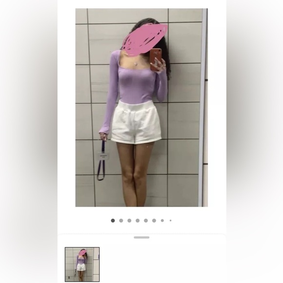 Out From Under Marianne Seamless Long Sleeve Bodysuit (Lilac M/L) - Picture 1 of 12